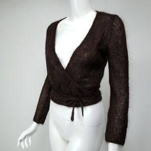 Theory Mohair Wrap Sweater